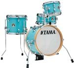 Tama Club JAM Flyer 4 Piece Shell Kit 14 Inch Bass Drum Aqua Blue Front View
